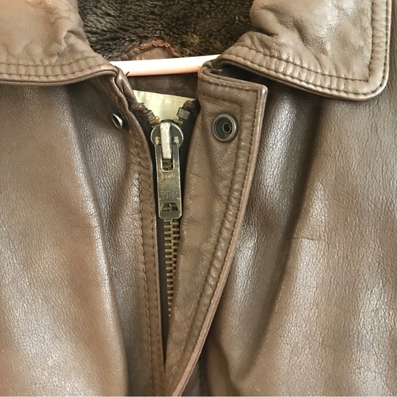 Berman’s vintage brown leather jacket - Picture 6 of 16